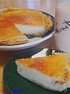 簡単おいしいチーズケーキ♪