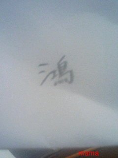 【漢字の】さんずいにカタカナのｴに鳥【読み方】(写あり)