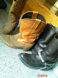 みんなのブーツみせて