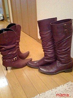 みんなのブーツみせて