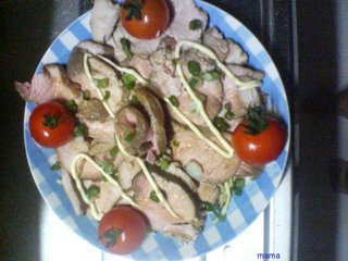 Ｘマスにおせちにも好評煮豚のニンニク生姜醤油漬け