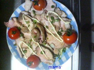 Ｘマスにおせちにも好評煮豚のニンニク生姜醤油漬け