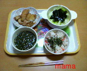 今夜の晩ご飯★