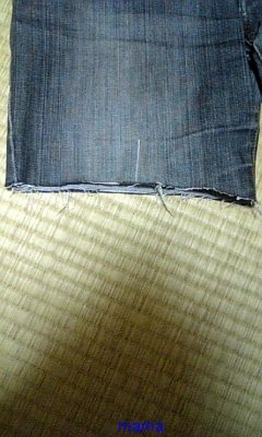 ジーンズをリメイク？