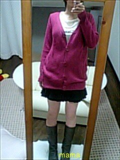 ピンクのカーディガン【写ｱﾘ】