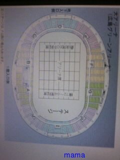 【ﾍﾟﾀ希望】広島ｸﾞﾘｰﾝｱﾘｰﾅの座席表