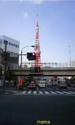 ライトアップされた東京タワー