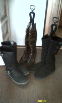 みんなのブーツみせて