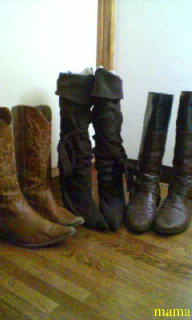 みんなのブーツみせて