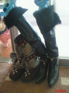 みんなのブーツみせて