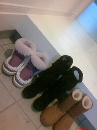 みんなのブーツみせて