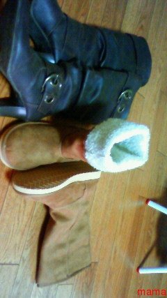 みんなのブーツみせて