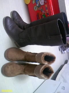 みんなのブーツみせて