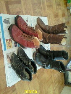 みんなのブーツみせて