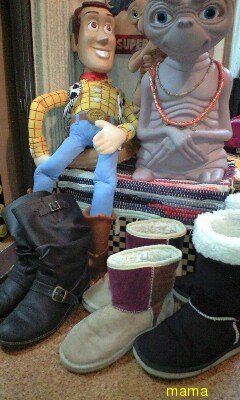 みんなのブーツみせて