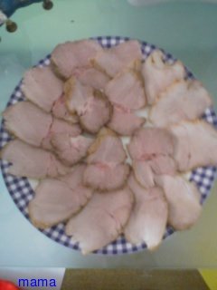 Ｘマスにおせちにも好評煮豚のニンニク生姜醤油漬け