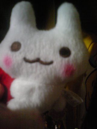 先程放送されたﾊﾞﾆﾗ気分？のUFOｷｬｯﾁｬｰのうさぎのぬいぐるみ