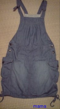 デニムワンピのコーデ