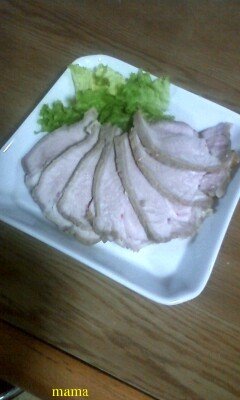 Ｘマスにおせちにも好評煮豚のニンニク生姜醤油漬け