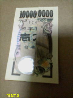 【写有】一億円札風を財布にいれてる人？？