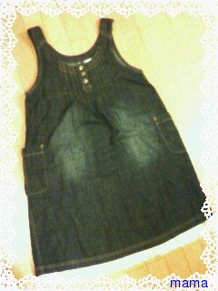 ナチュラルの方。デニムワンピース