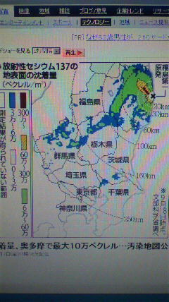 東京・神奈川の汚染地図公表
