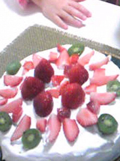 至急！21cmのｹｰｷの型に18cmの生地