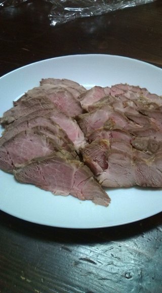 Ｘマスにおせちにも好評煮豚のニンニク生姜醤油漬け