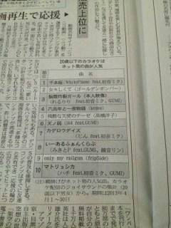 最近の若者のカラオケ人気曲ランキング