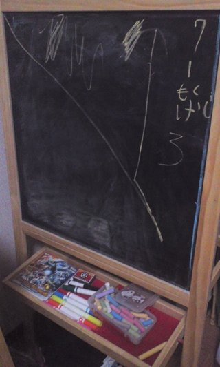 IKEAの黒板持ってる人