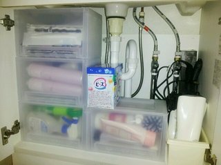 洗面台の収納　こういうタイプ（写）