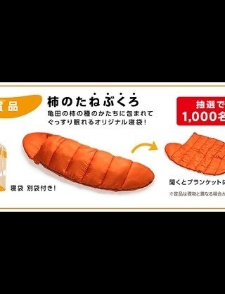 柿の種の寝袋