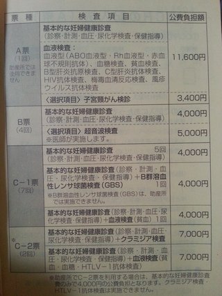 妊娠健診で受診票つかったのに、1000円かかった。