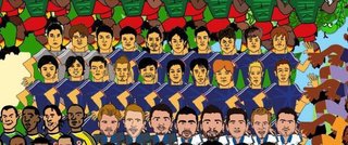 スペインの新聞が描いたW杯出場国の選手イラスト