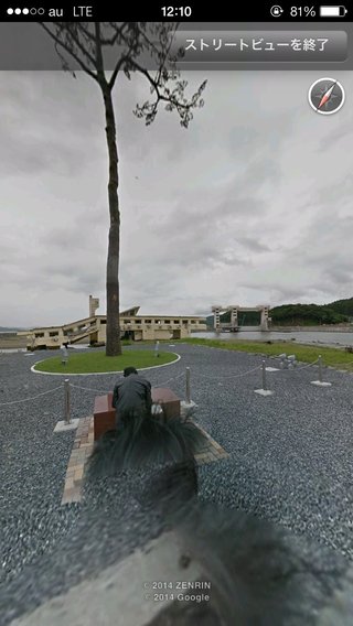 怖い系？グーグルアースで奇跡の一本松を