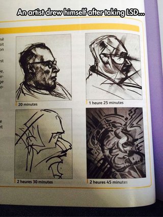 覚醒剤やりながら描いた自画像