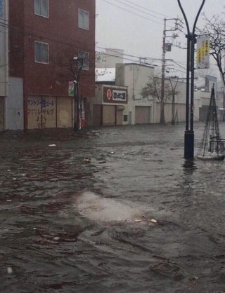 【画像有】“爆弾低気圧”根室市では高潮で避難勧告