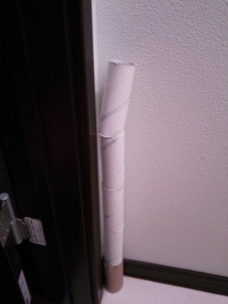 御宅のトイレにトイレットペーパーの芯