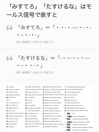 後藤健二さんモールス信号でメッセージを送っていた？