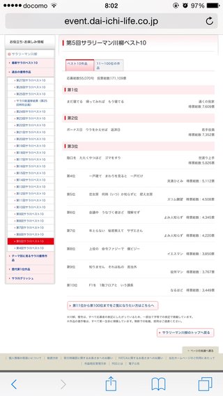 第28回『サラリーマン川柳』大賞決定　
