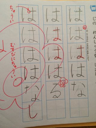 一年生の字は？
