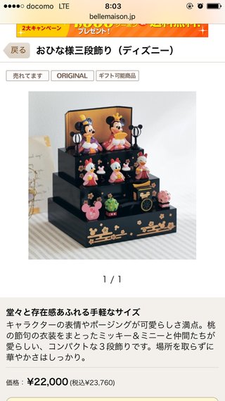 初節句ですが雛人形