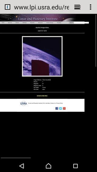 アポロ７号に謎の飛行物体！