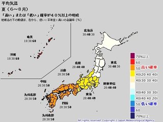 2016年夏は西日本・沖縄・奄美で暑さ厳しく　全国的に雨多い　気象庁・夏の天候見通し