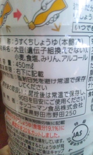 激安しょう油は危険！発がん性も 大豆のかすに甘味料と添加物 1リットル300円以下はニセ物 