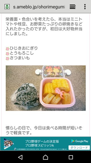 hitomiの弁当見てたら自信が持てた(笑)