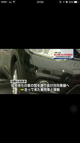 ７カ月の男児死亡、車と衝突し自転車転倒　東京・国分寺