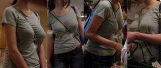 斜めかけのカバンで胸を気にしない人