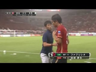 サッカー金崎夢生 代表から無期限追放 Jリーグ公式戦で交代に激怒 動画