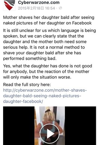 がん患者を「ハゲ」とからかった娘 。 母親がブチギレて娘の髪の毛をバリカンで剃り動画公開